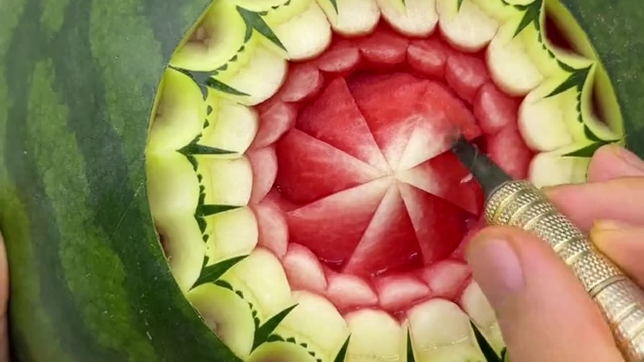 Watermelon cutting