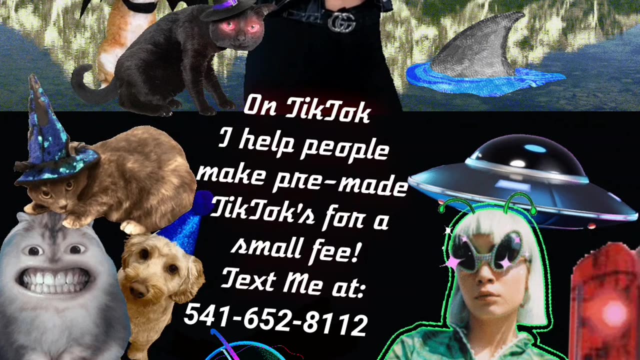 TikTok and Shorts assistance premade edited videos UFO graphics etc