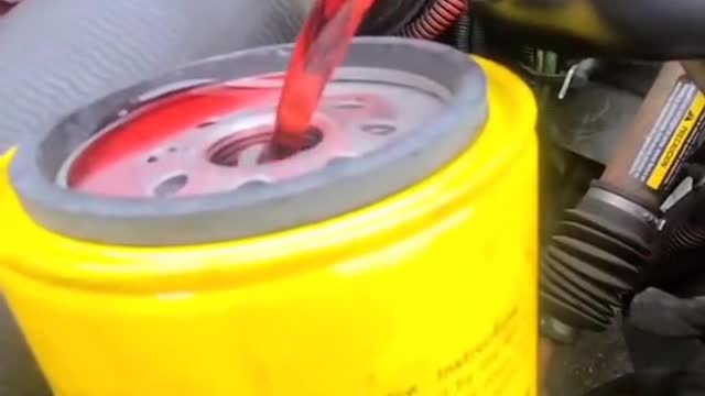 Filling diesel filter