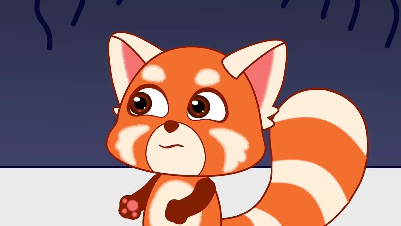 Maika Red Panda and The First Swimming Lesson Maika & Moiz 2D cartoon for kids