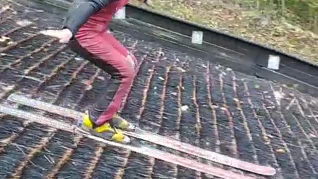 Snowboarding at home