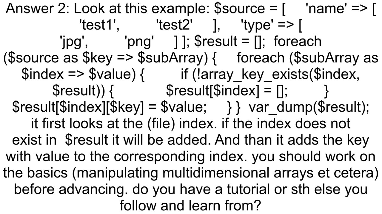 How to Loop through multi dimensional array of _FILES array