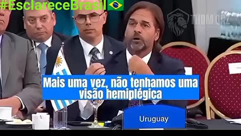 Presidentes do Uruguai e Paraguai esculachando larápio