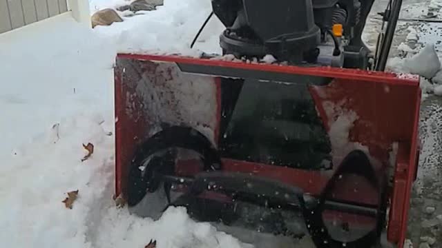 1733# TORO SNOW BLOWER vs SNOW PILE SLO MO