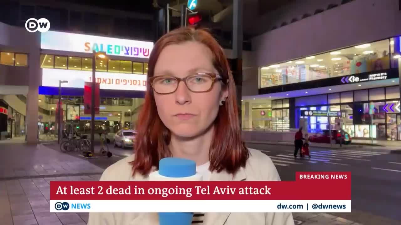 Israel_ At least two people killed in attack in central Tel Aviv _ DW News