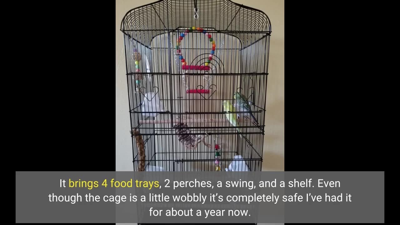 ZENY 59.3 Inch Bird #Cage Rolling Wrought-Overview