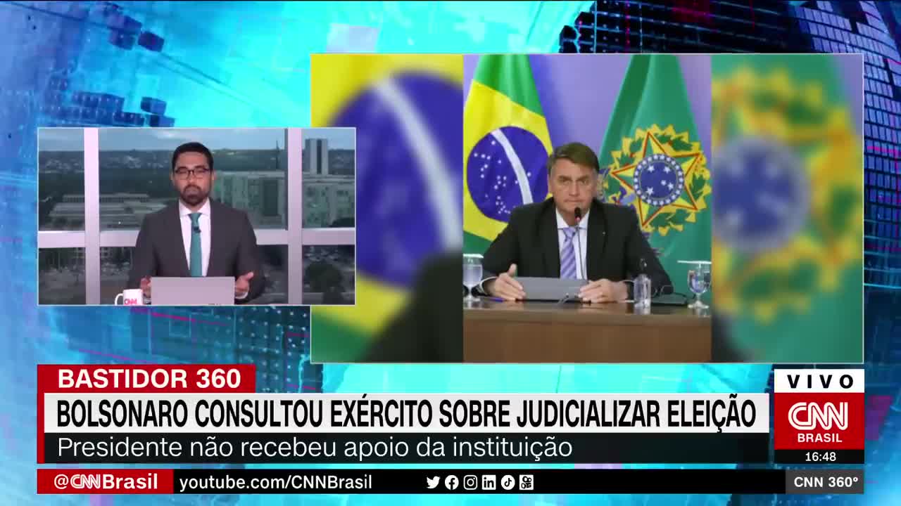 Bolsonaro consultou o Exército sobre judicializar a eleição | CNN 360º