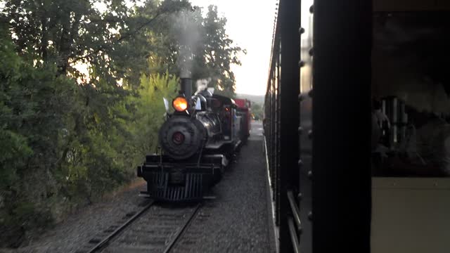 Moonlight on the Rails, the #3 steam engine... 2013