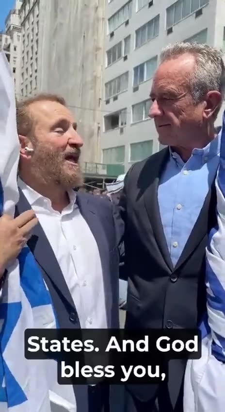 🇮🇱 Robert F Kennedy Jr mostra il suo sostegno a Israele 🤔