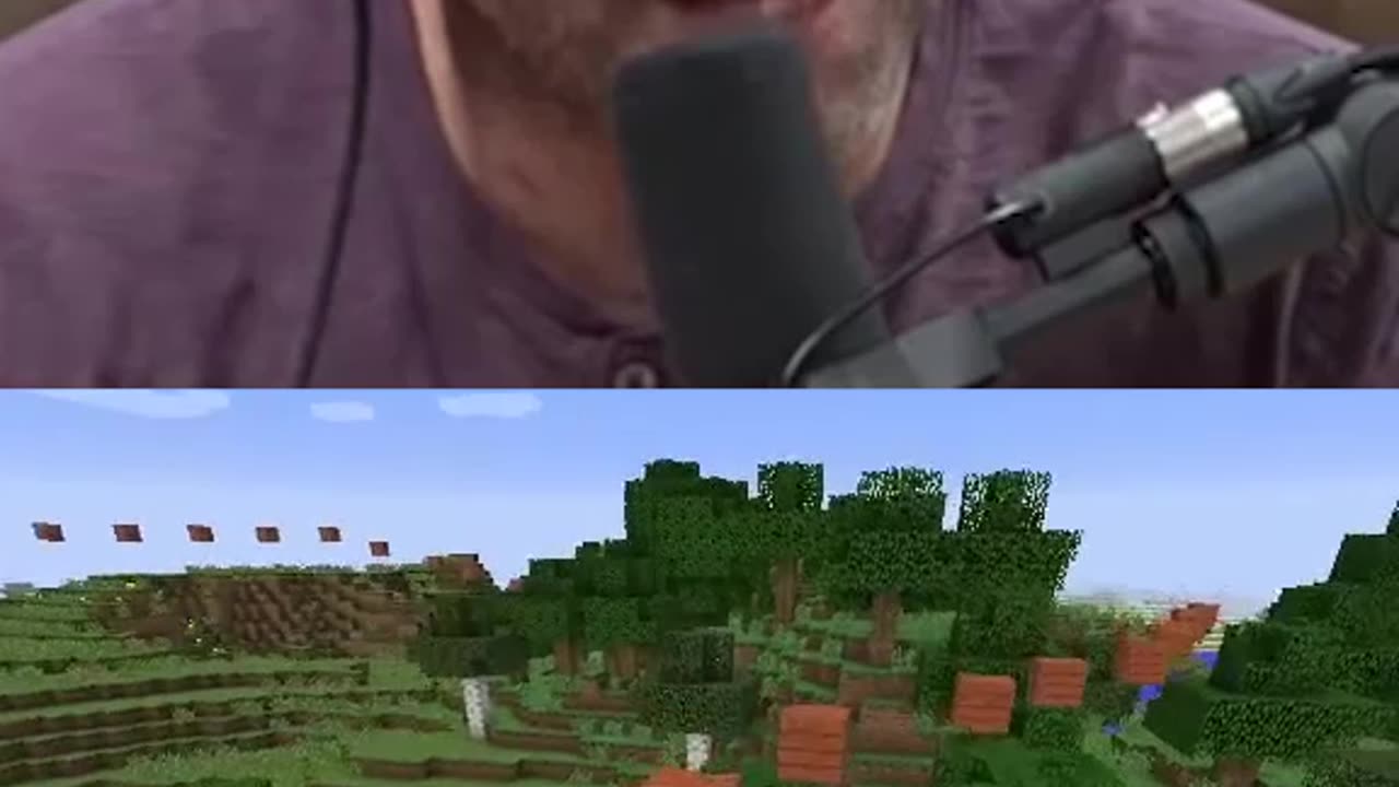 Joe Rogan, Elon Musk, Peterson and presidents playing MINECRAFT *AI voice* #meme #memes #minecraft