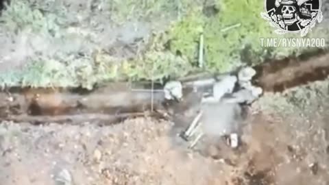 Shelling Russian Trenches