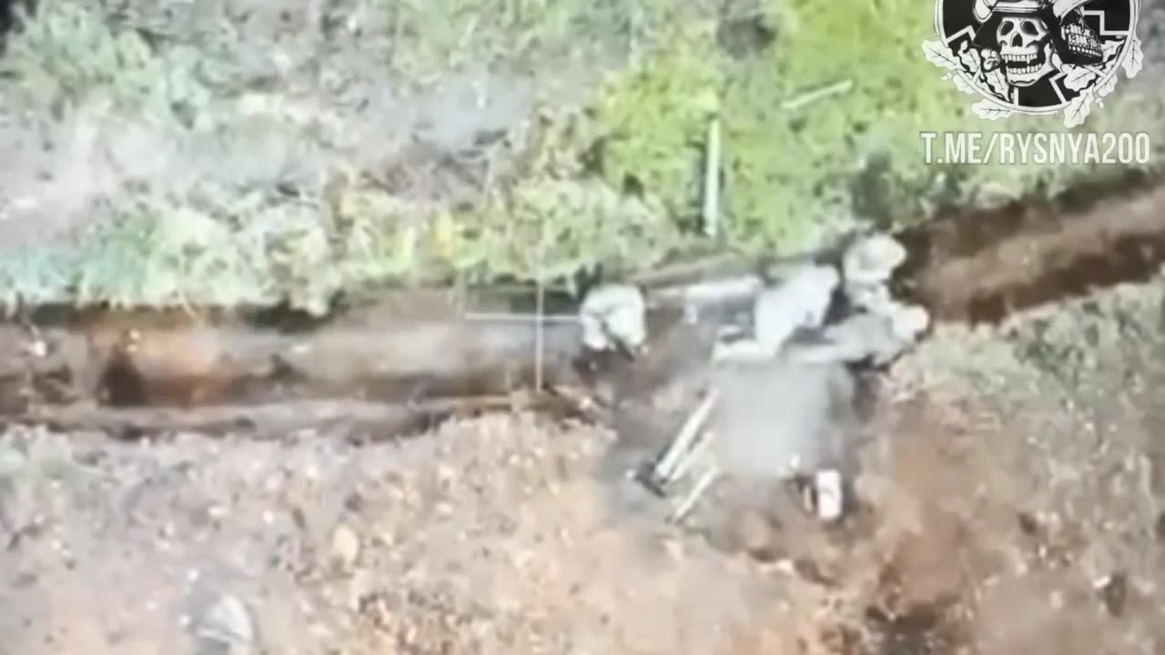 Shelling Russian Trenches