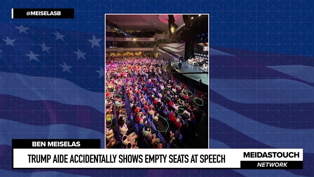 Trump Aide ACCIDENTALLY Shows EMPTY SEATS at Speech