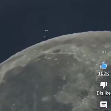 UFO's Captured On Film Above Moon