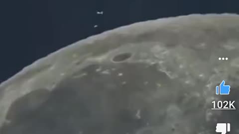 UFO's Captured On Film Above Moon