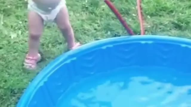 Baby vs water