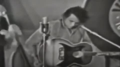 Johnny Cash impersonating Elvis Presley, 1959