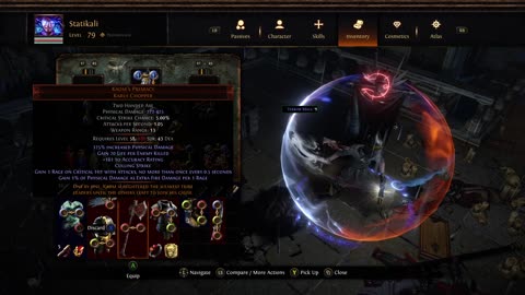 POE SSF Crucible Unique Karui Chopper Kaom's Primacy