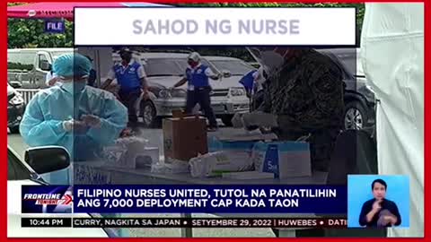 Mganurse saPilipinas,kulang ng 106,000