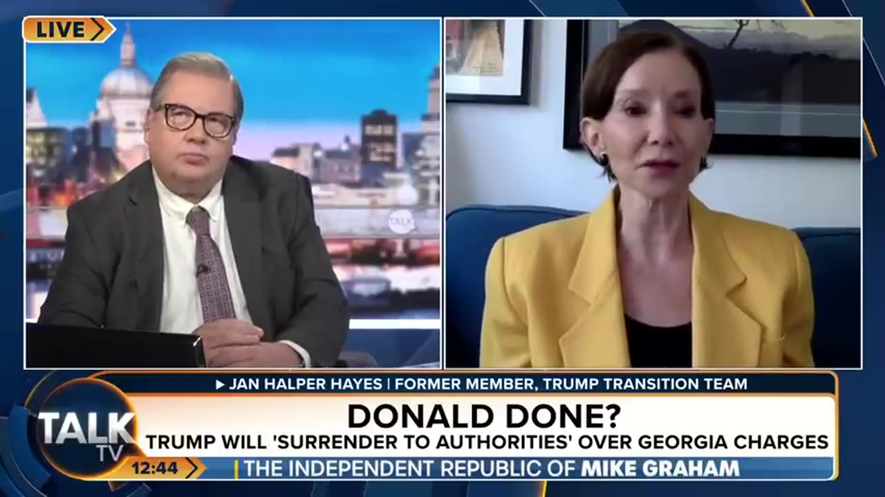 TalkTV - Jan Halper On Trumps Expected Surrender: “They Have Failed To Take Him Down