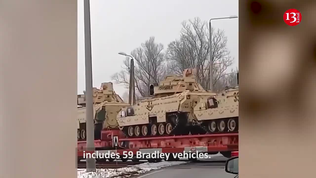 US-made BMP M2A2 "Bradley" combat vehicles SPOTTED IN POLAND