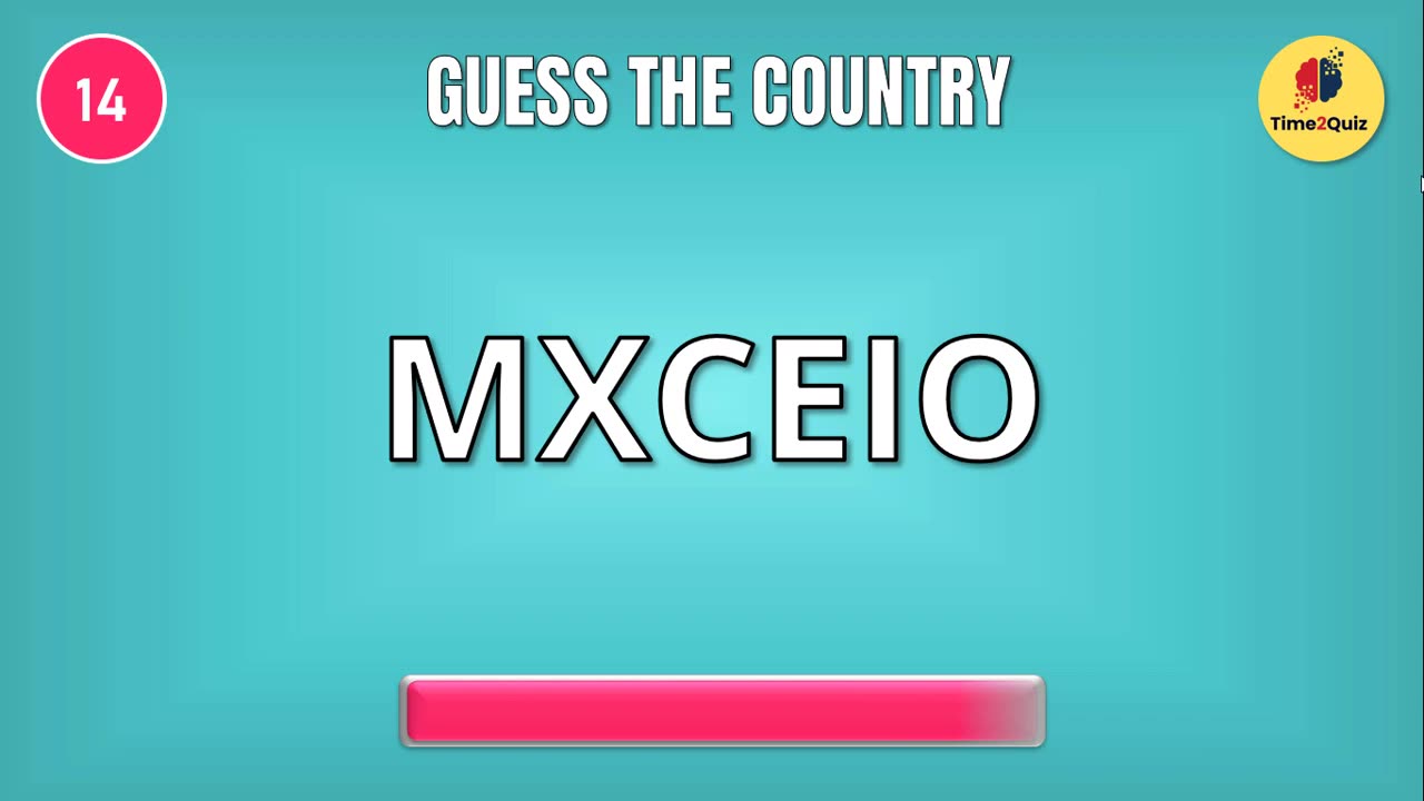 Can You Guess The Country By Its Scrambled Name ?