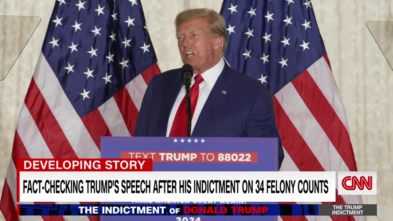 Fact-checking trump's speech after his arrest and arrangement.....ohoo