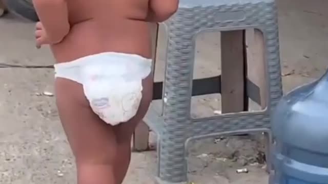 Funny baby video "tuyul" 🤣