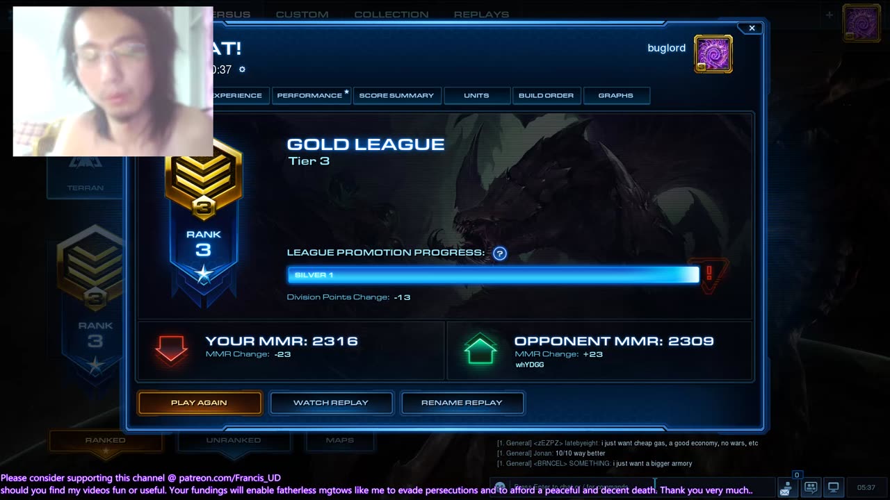 starcraft2 two zvts one smashed noob the other I got smashed by a gold terran