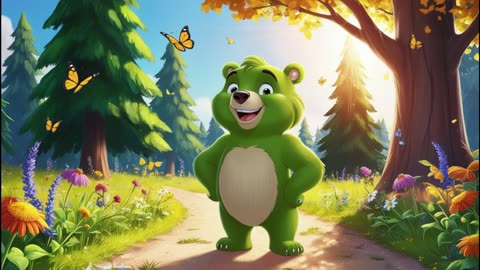 La aventura del bosque mágico del Oso Verde 🌳 | ¡Historia y canción divertidas para niños! Kids Song