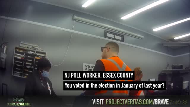 ILLEGAL: New Jersey Gubernatorial Election Worker: I’ll let you