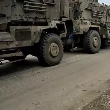 The process of evacuation of an American MRAP International M1224
