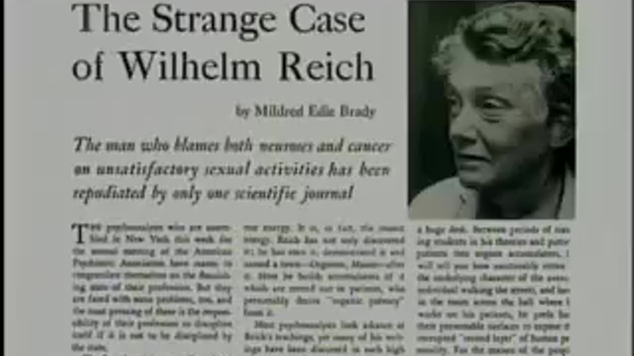 Chi Life Force Energy - Wilhelm Reich - MUST SEE