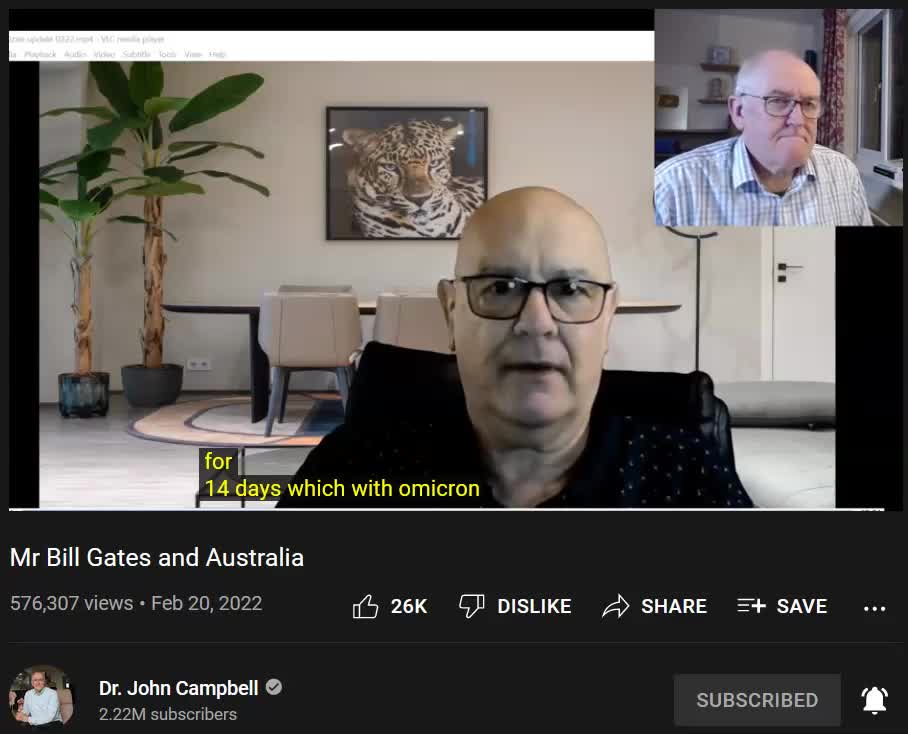 Mr. Bill gates ... Omicron is a vaccine and Australia