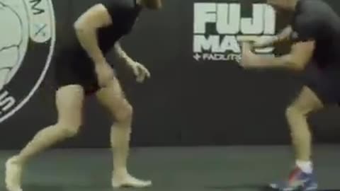 Conor working on his wrestling 👀