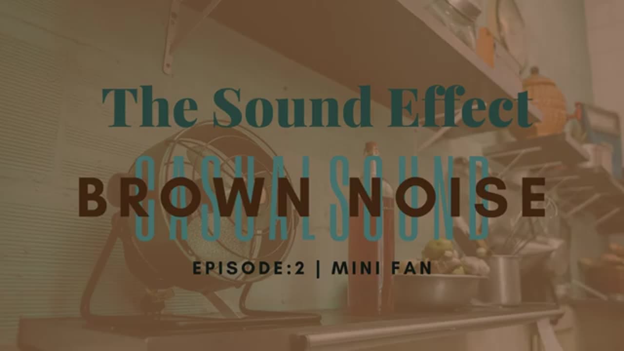 Brown Noise | Casual Sound | Episode 2: Mini Fan (ASMR) #asmrsounds #asmr #brownnoise