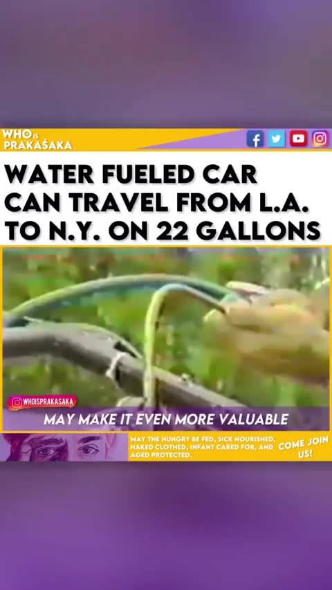 1976년 석유파동 시기에, 4리터의 물로 112마일을 가는 자동차를 만든 스탠리 마이어