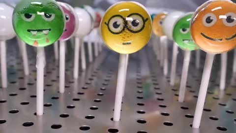 Smiling face of candy