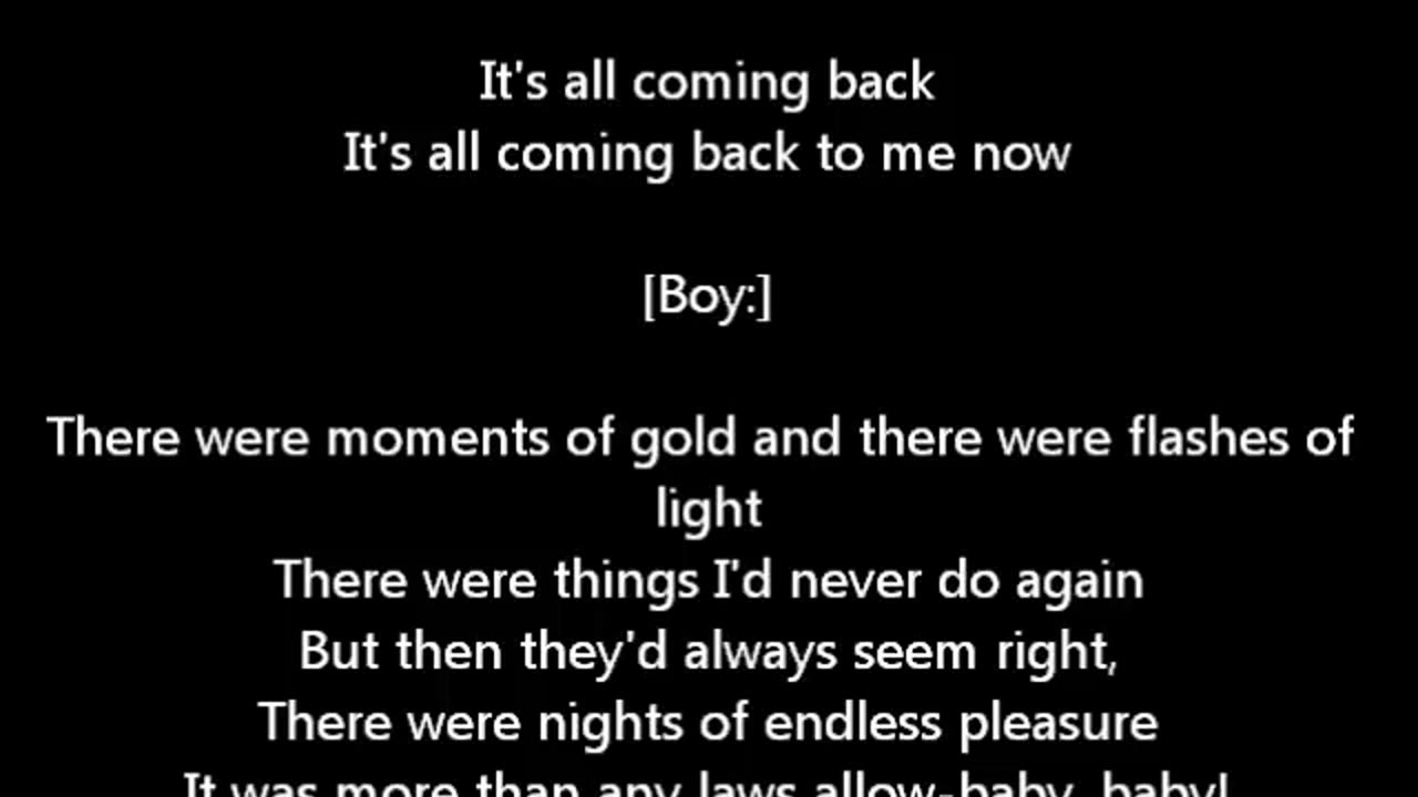 It's All Coming Back To Me Now By Meatloaf