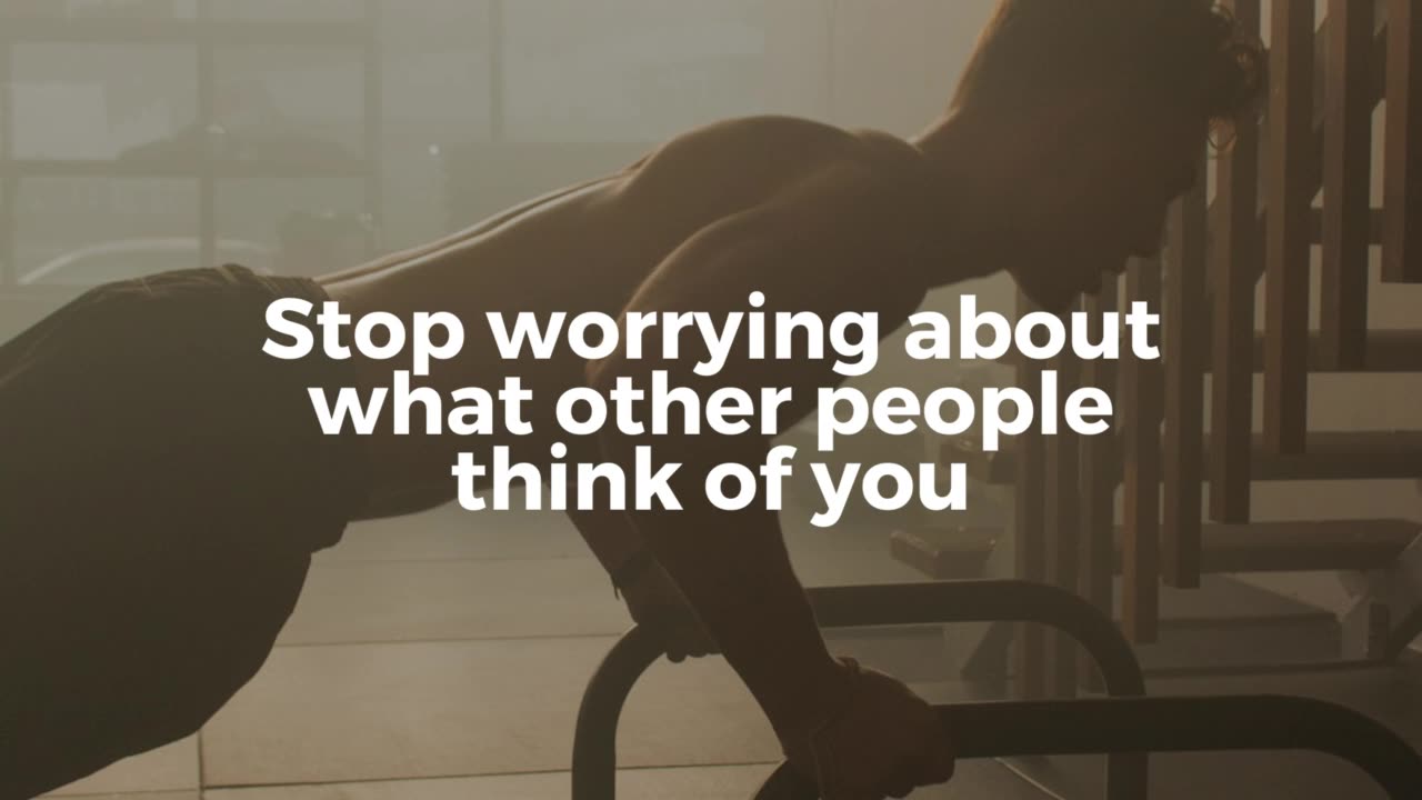 Stop worrying about what other people think about you #manhood #affirmations