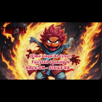 [Elmo sings/AI Cover] Fairy tail Opening 16 BACK-ON - STRIKE BACK