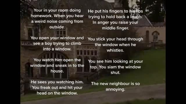 When a handsome neighbor stares at you _love story