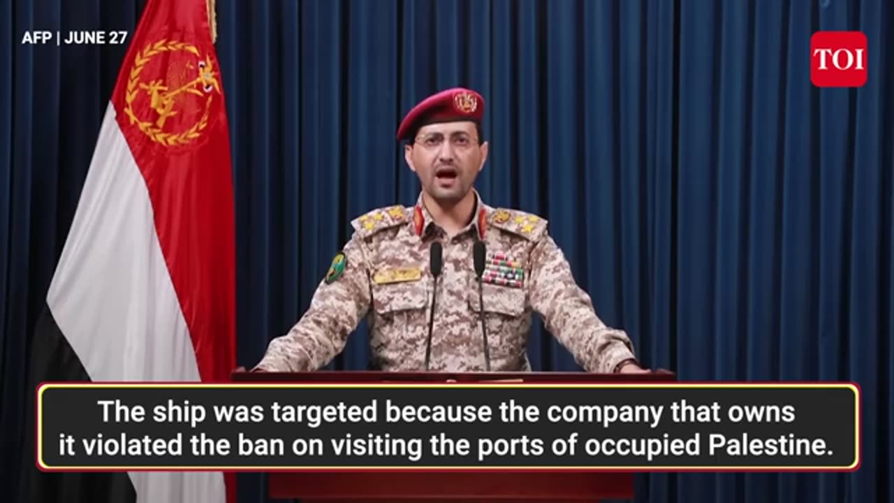 'Accurate and Direct Hit' Houthis attack isralie bulk carrier seajoy...