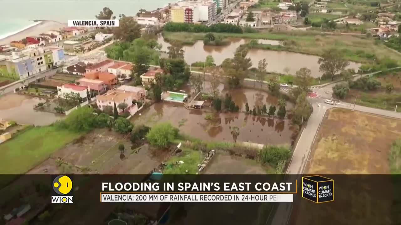 Record-breaking rainfall in Valencia, yellow alert issued in surrounding areas | World News | WION