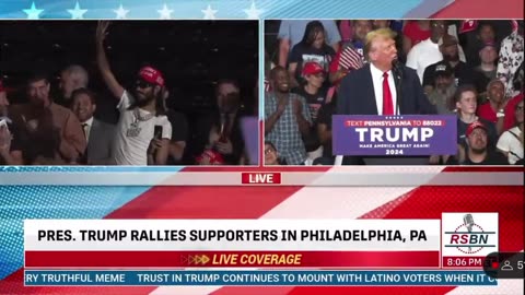 Trump welcomes Philly rapper OT7 Quanny to his Philly rally