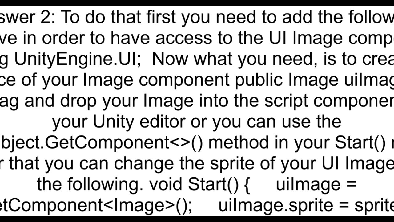 how to change sprite Source sprite into UI Image using a script unity