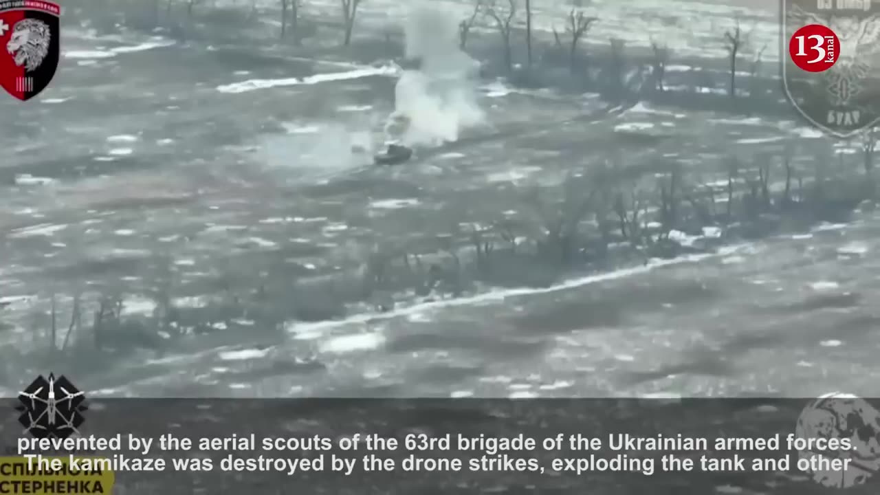 Ukrainian drones met the convoy of Russians attacking in the direction of the Lyman city