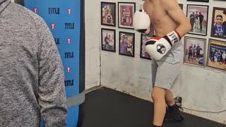 Joey doing bag work