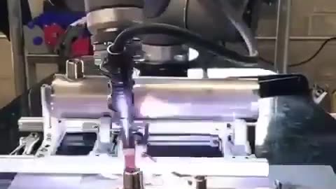 Robot welding #manufacturing process