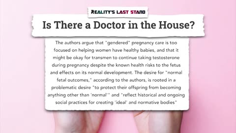 Protecting Unborn Babies From Cross-sex Hormones | TIPPING POINT 🟧